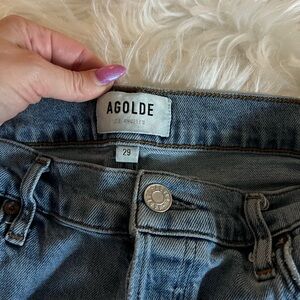 Agolde Skinny High Rise Light Blue Jeans